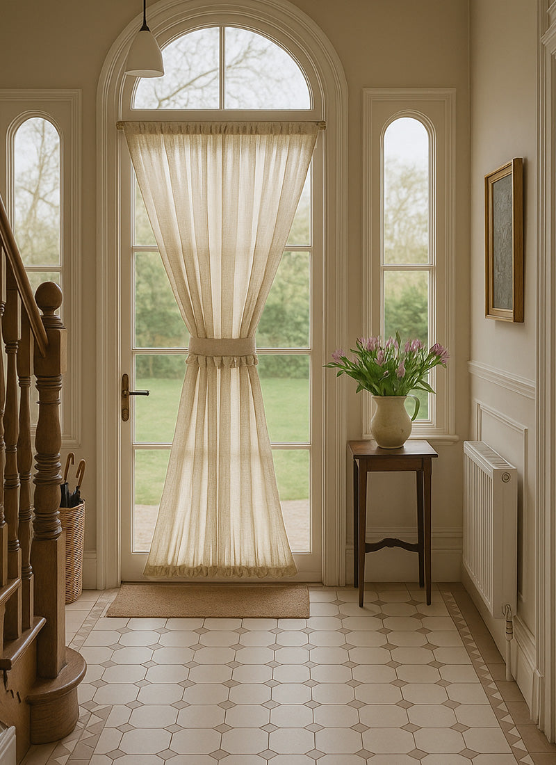 Linen Sidelight French Door Curtains