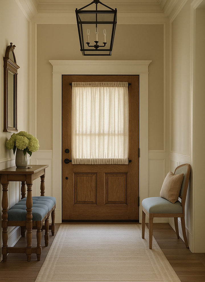 Linen Sidelight French Door Curtains