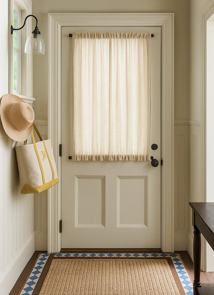 Linen Sidelight French Door Curtains