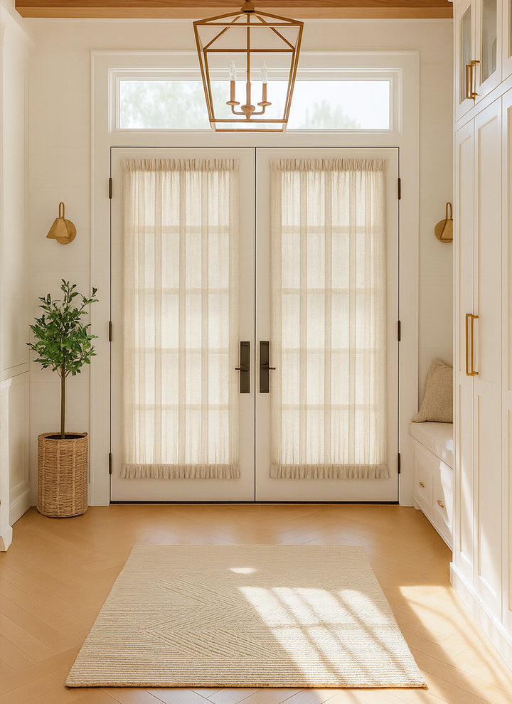 Linen Sidelight French Door Curtains