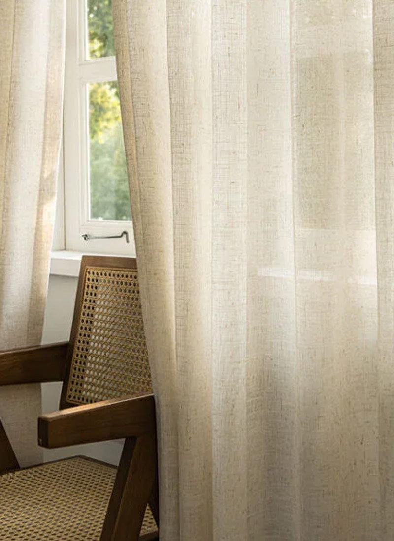 Linen Sidelight French Door Curtains