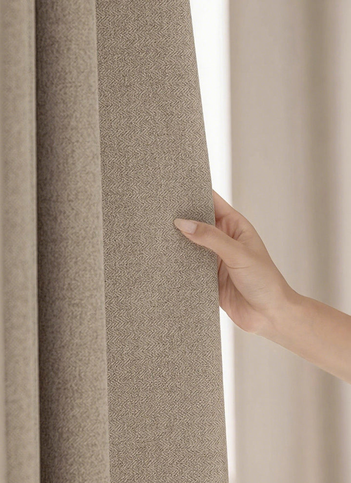 Luxury Grain Curtains: Nature-Inspired Minimalist Style