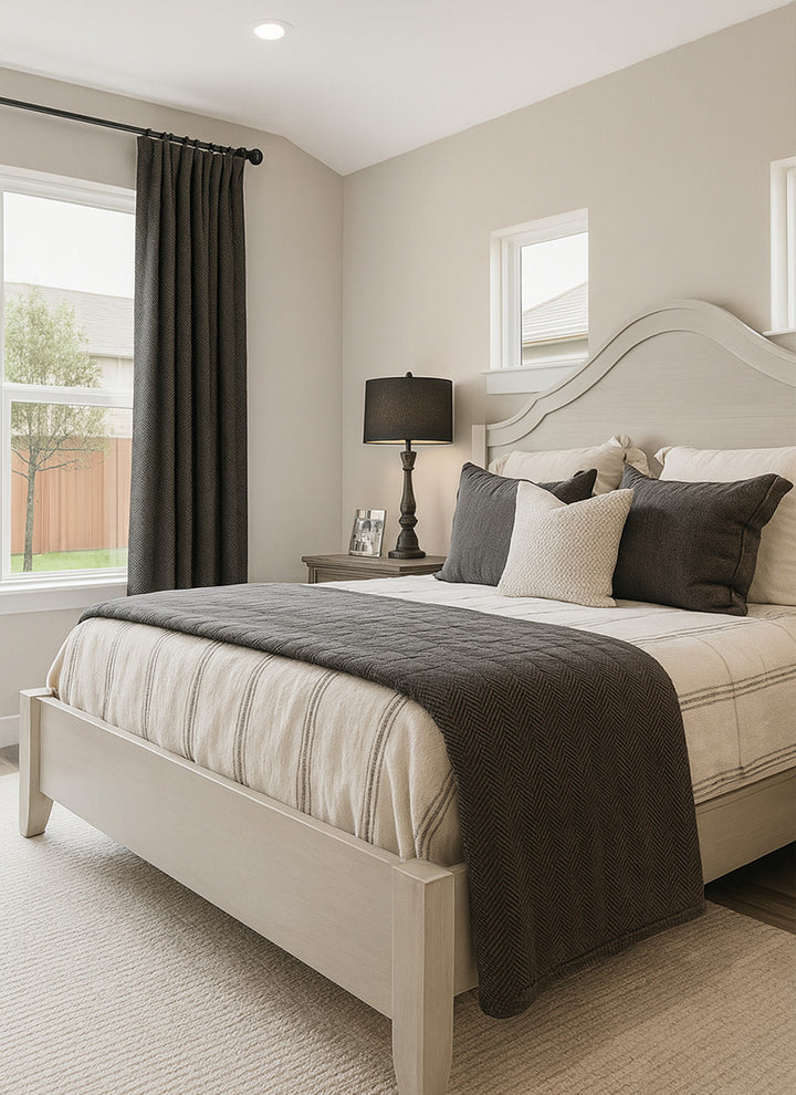 Luxury Grain Curtains: Nature-Inspired Minimalist Style