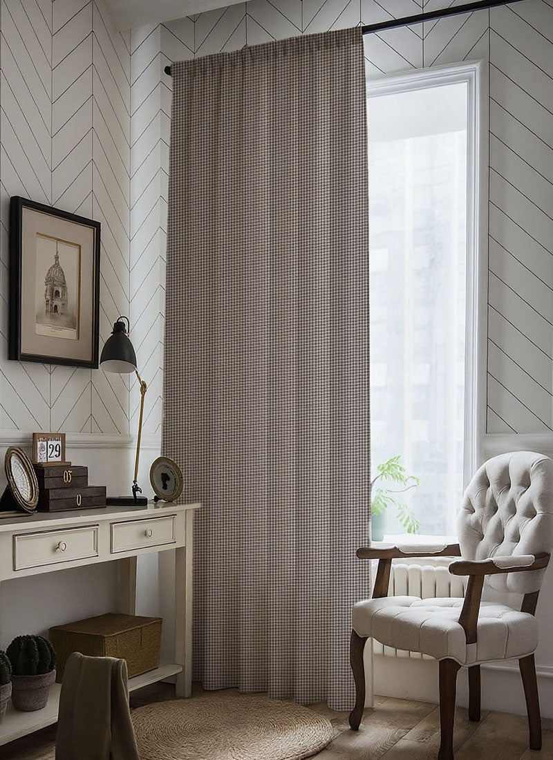 Organic Chenille Blackout Curtains - Breathable Luxury Privacy Curtains for Living Room