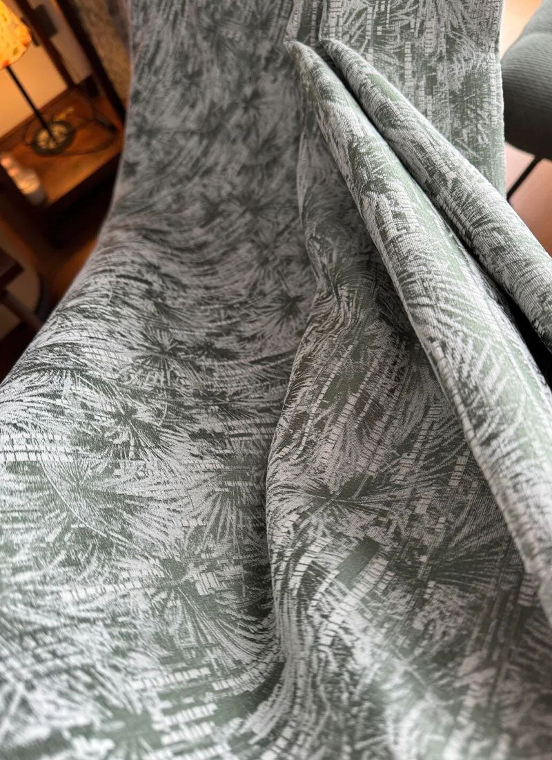 Boho Chic Palm Print Blackout Curtains for Bedroom & Living Room