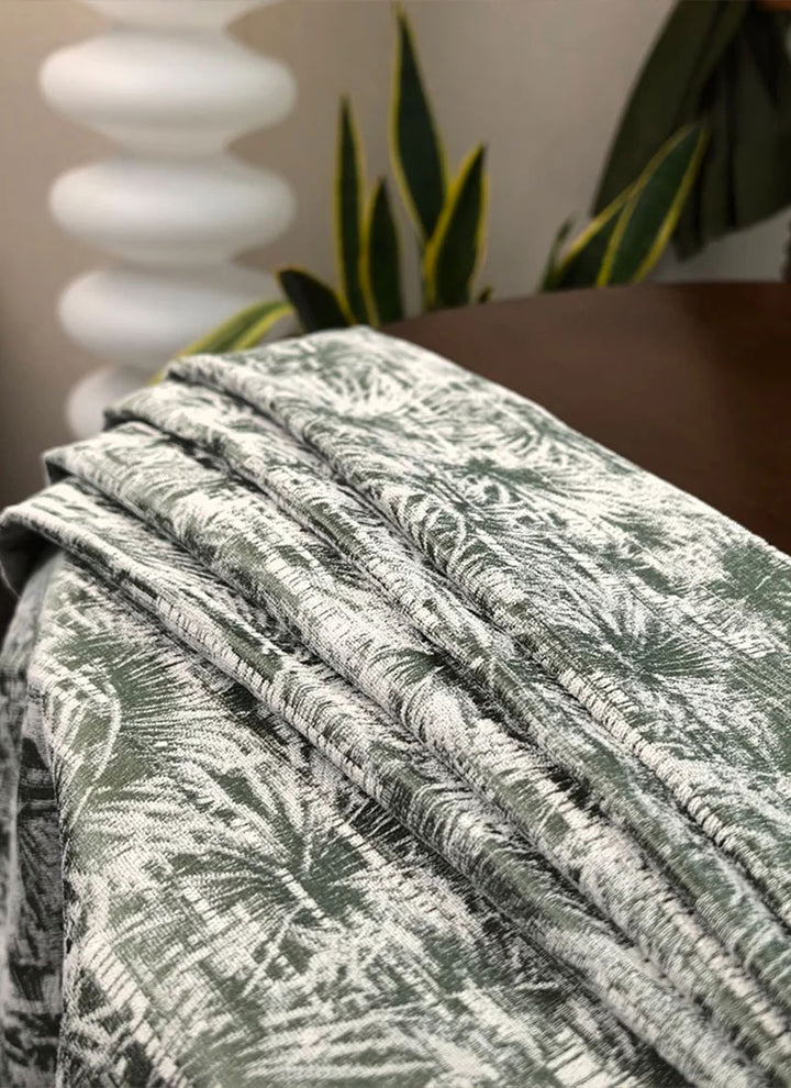 Boho Chic Palm Print Blackout Curtains for Bedroom & Living Room