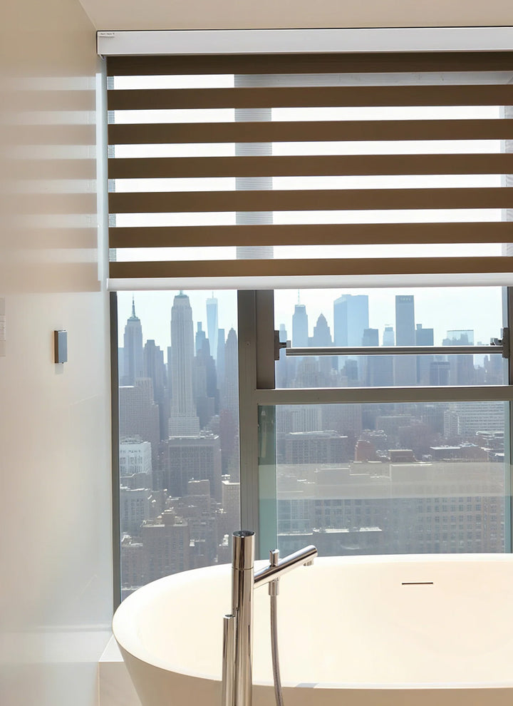 Radiant Sheer Zebra Curtains in Solid Hues(noncustomized)