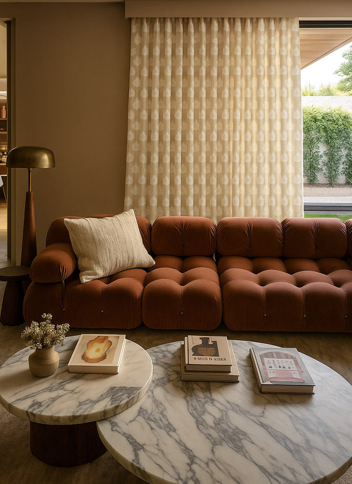 Wool Sheer Curtains for Living Room