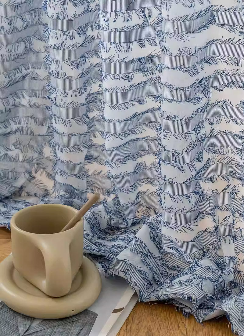 Tassel Curtains|Sheer Drapes for French Doors & Windows