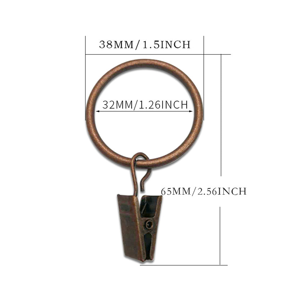 Luxury Modern Drapery Hardware System with Rings and Clips – a sophisticated and functional ensemble for elegant home decor.