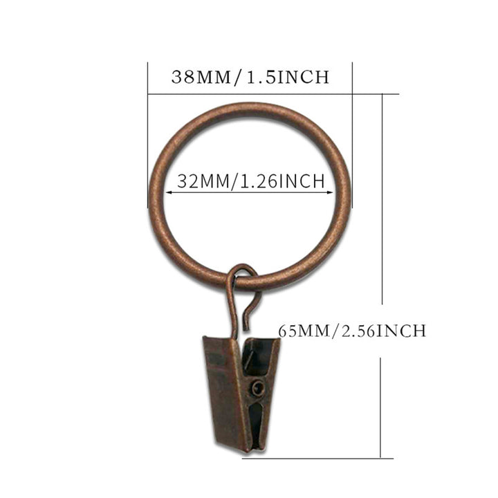 Luxury Modern Drapery Hardware System with Rings and Clips – a sophisticated and functional ensemble for elegant home decor.