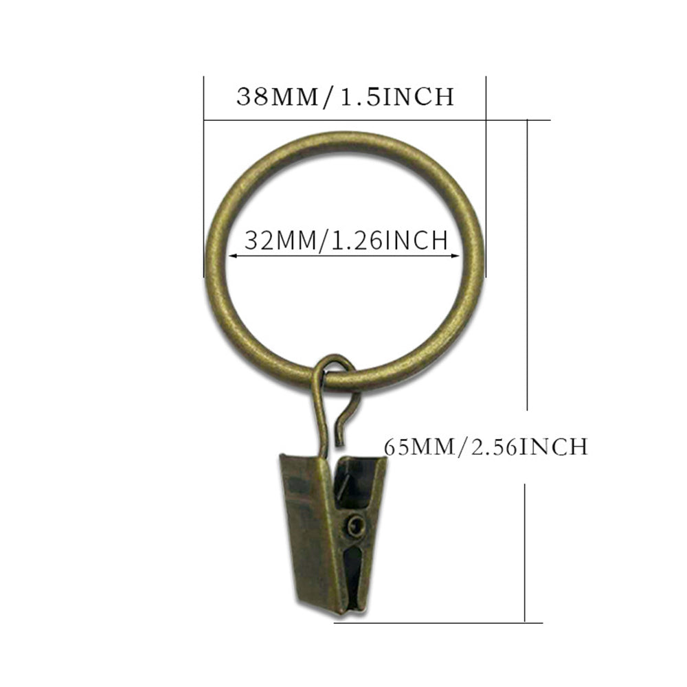 Luxury Modern Drapery Hardware System with Rings and Clips – a sophisticated and functional ensemble for elegant home decor.