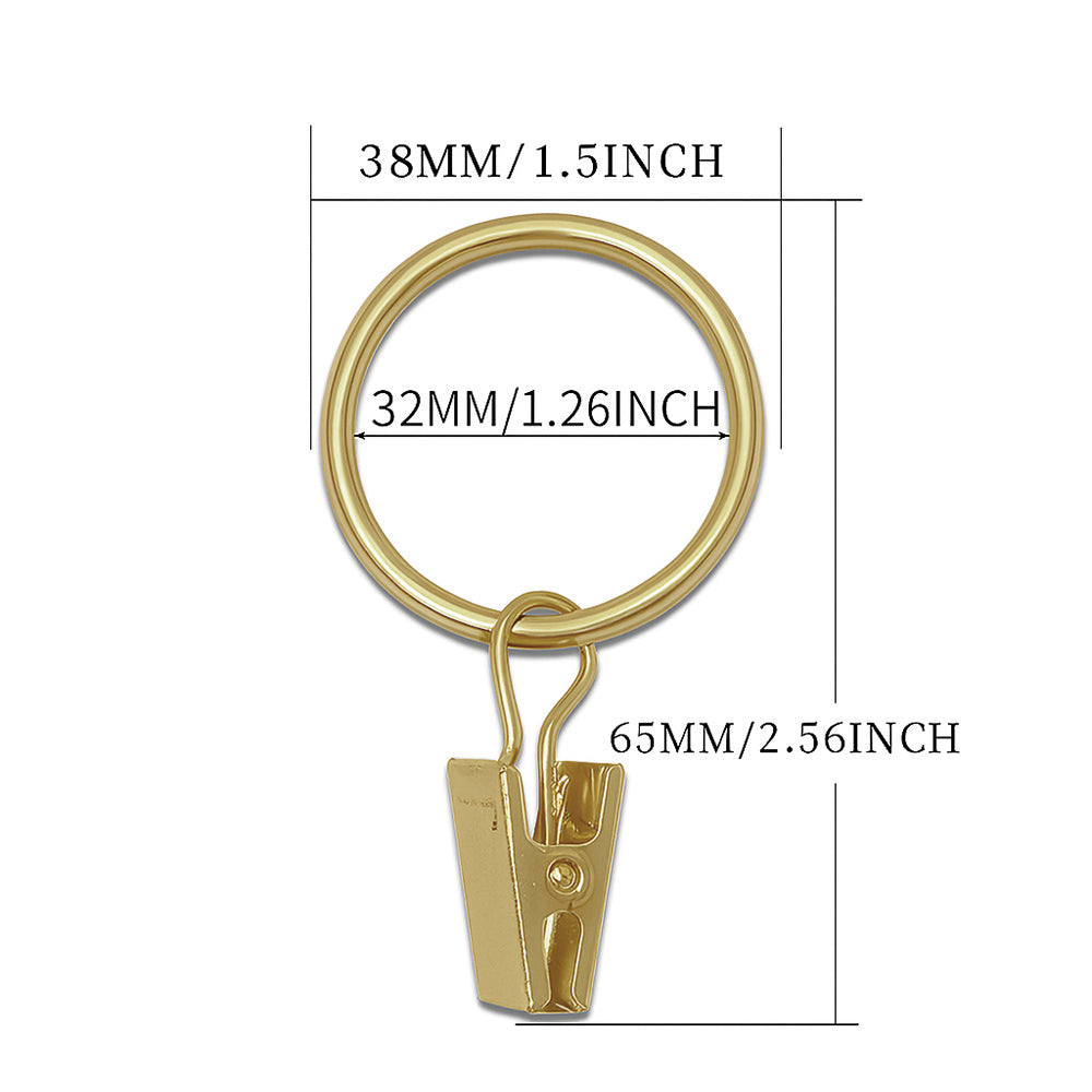 Luxury Modern Drapery Hardware System with Rings and Clips – a sophisticated and functional ensemble for elegant home decor.