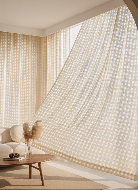 Luxury Square Sheer Curtains