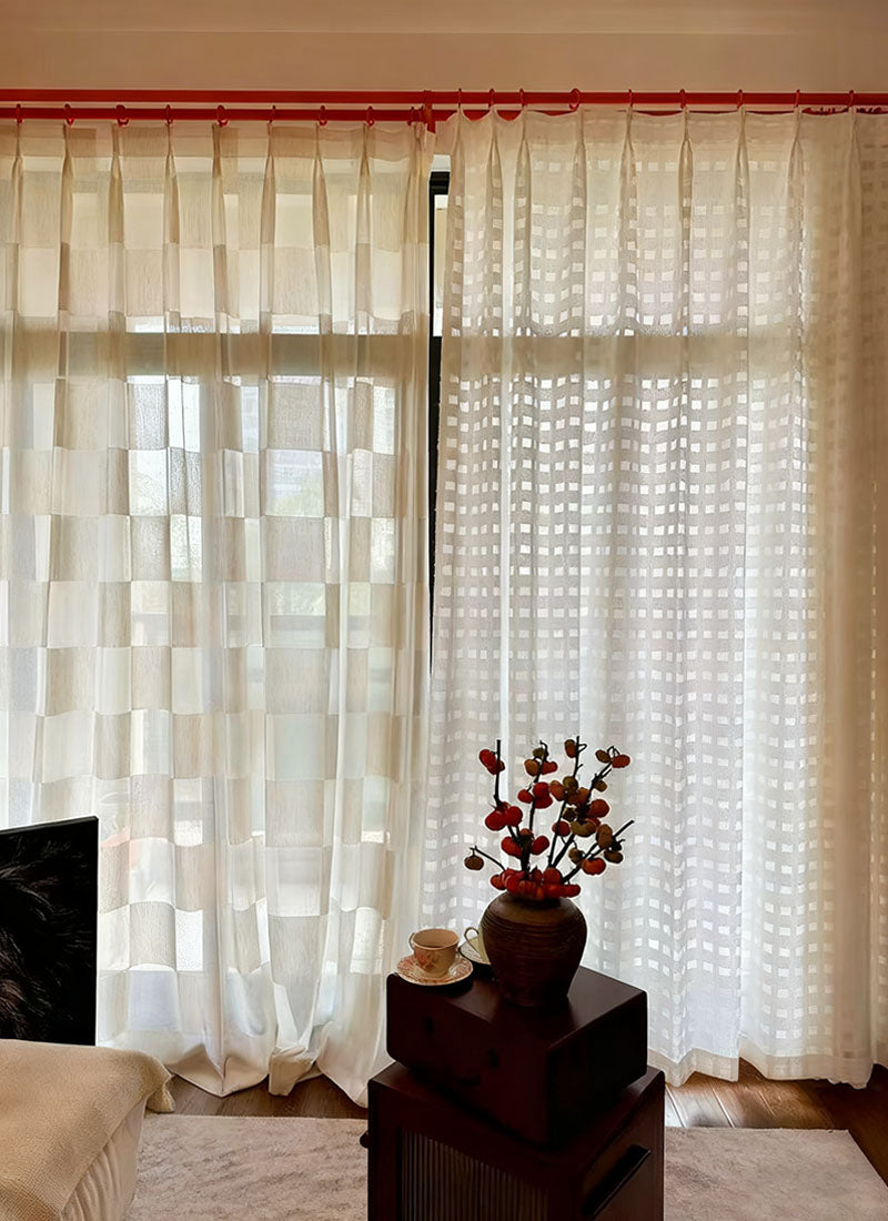 Luxury Square Sheer Curtains