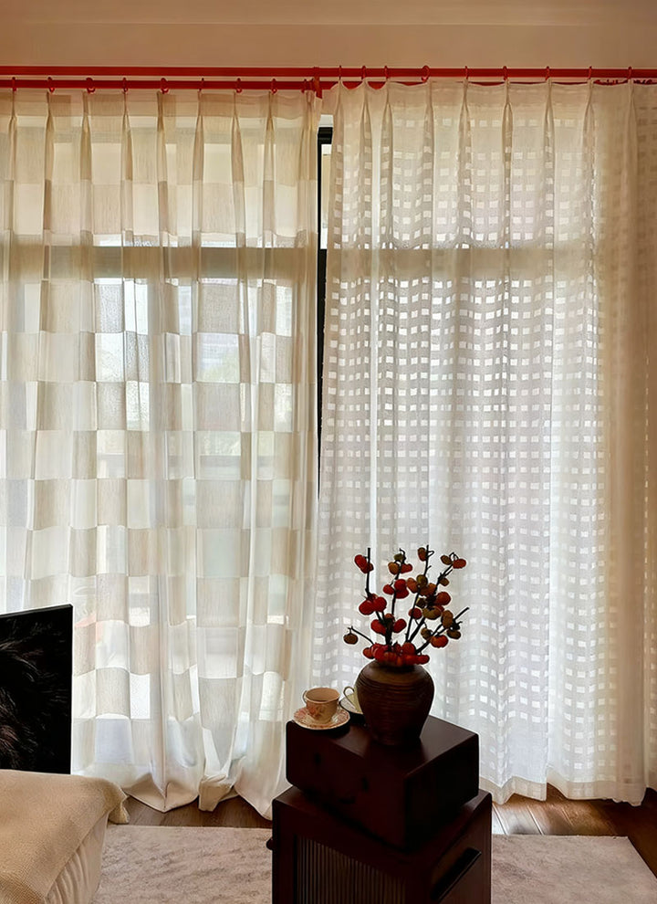 Luxury Square Sheer Curtains
