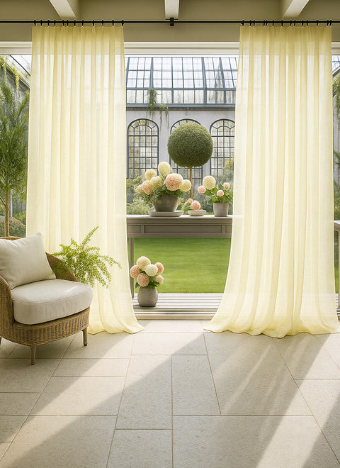 Colorful Sheer Curtains For Living Room & Bedroom