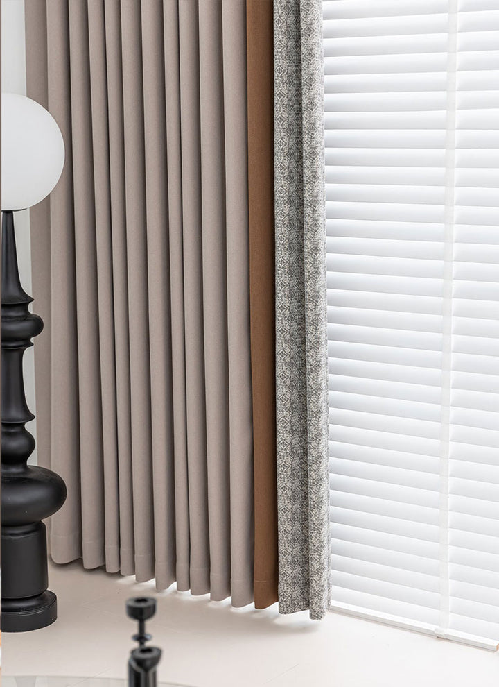 Vintage Style Cotton Linen Curtains - By Zhiqiu