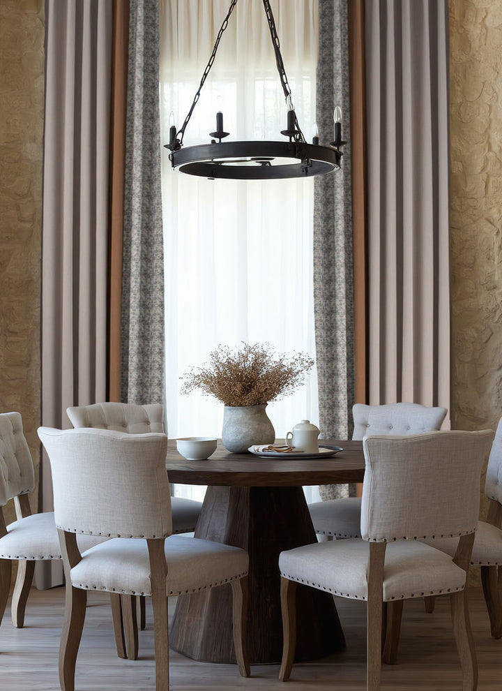 Vintage Style Cotton Linen Curtains - By Zhiqiu