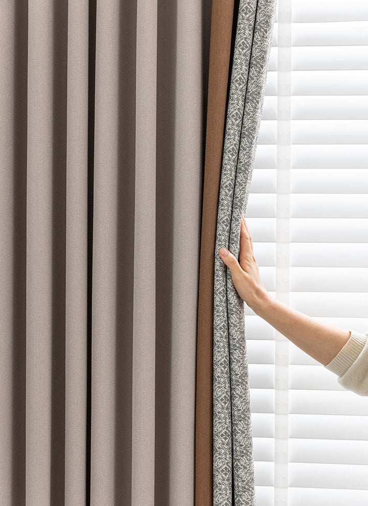 Vintage Style Cotton Linen Curtains - By Zhiqiu