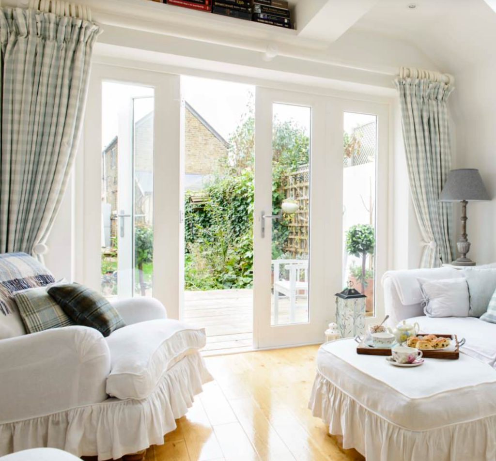 curtain glass door with modern decor inspiration