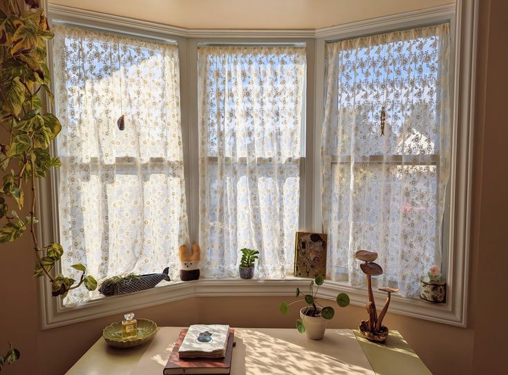 charming small window curtains in a cozy kitchen nook