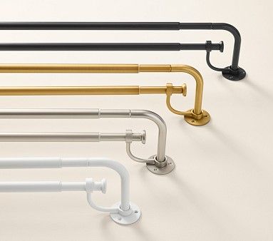 heavy duty curtain rods holding thick blackout drapes