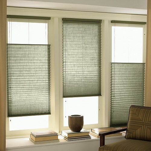 best cellular shades installed in modern living room windows