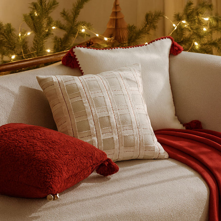Red Couch Pillows