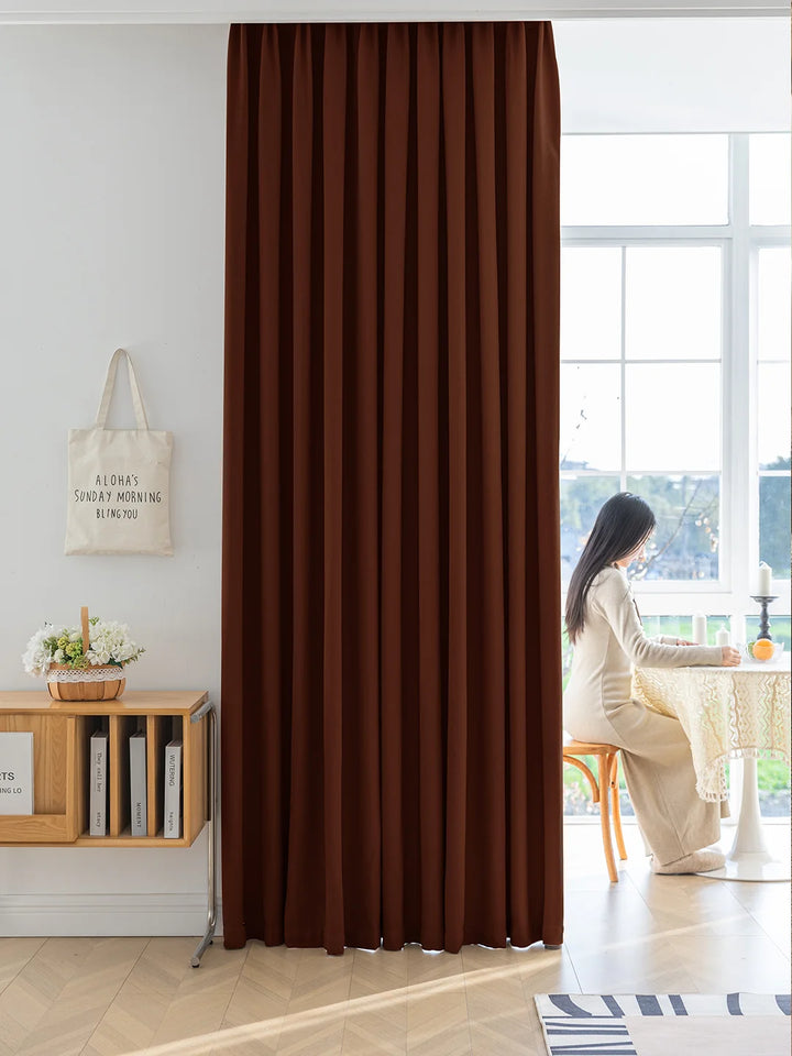 Warm And Romantic High Quality Texture Gold Cotton Chenille Curtains