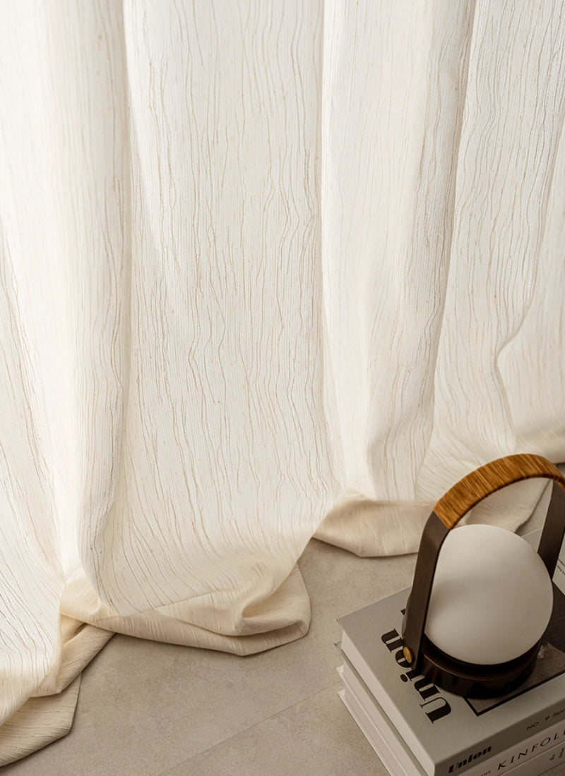 Linen Embroidered  Vertical Blinds - A Serene Blend of Nature and Artistry