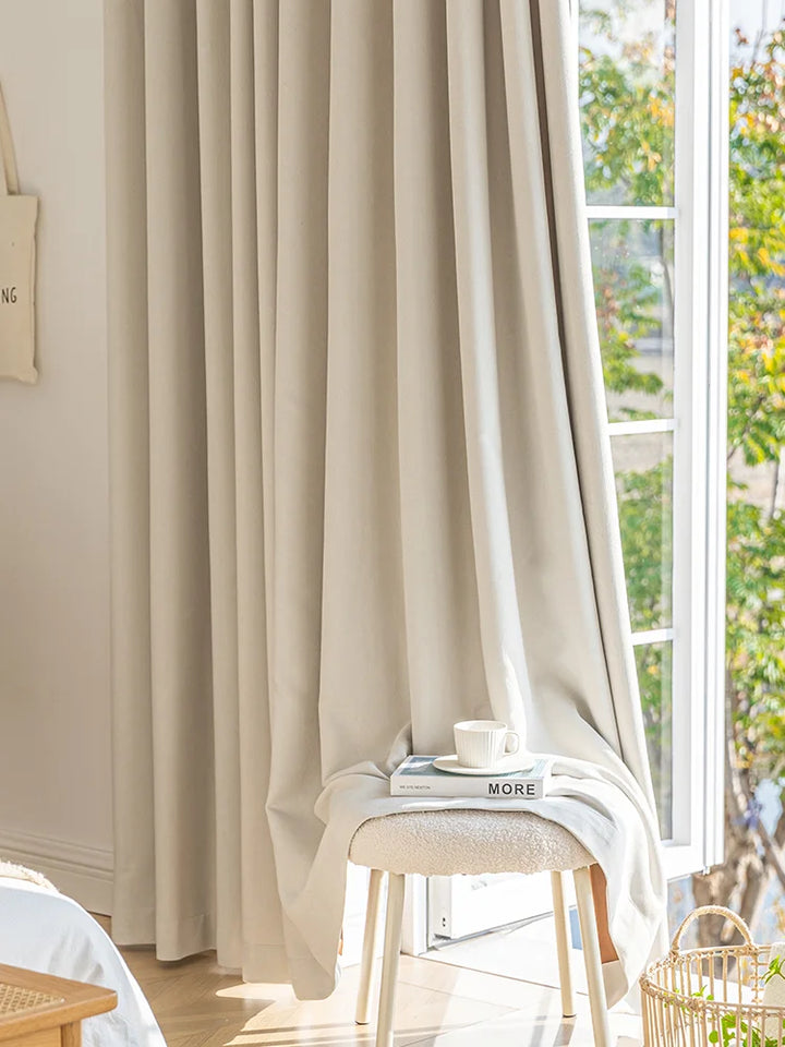 Simple Lines Texture, Light Luxury And Soft Chenille Curtains