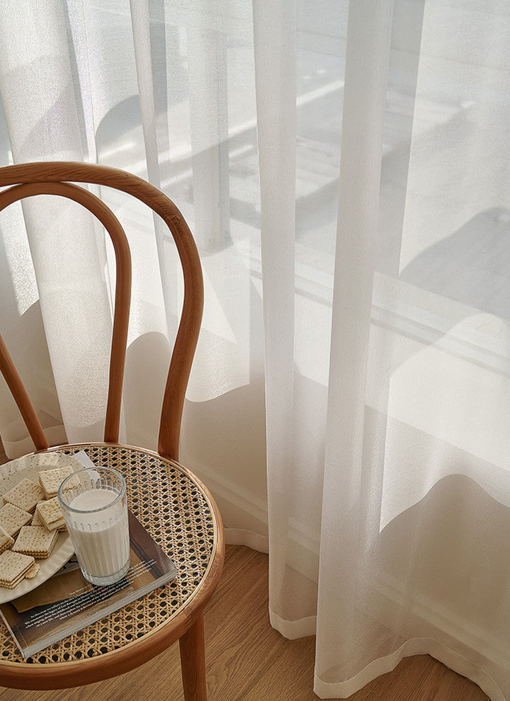 Dreamy Sheer Curtains Woven With Golden Thread