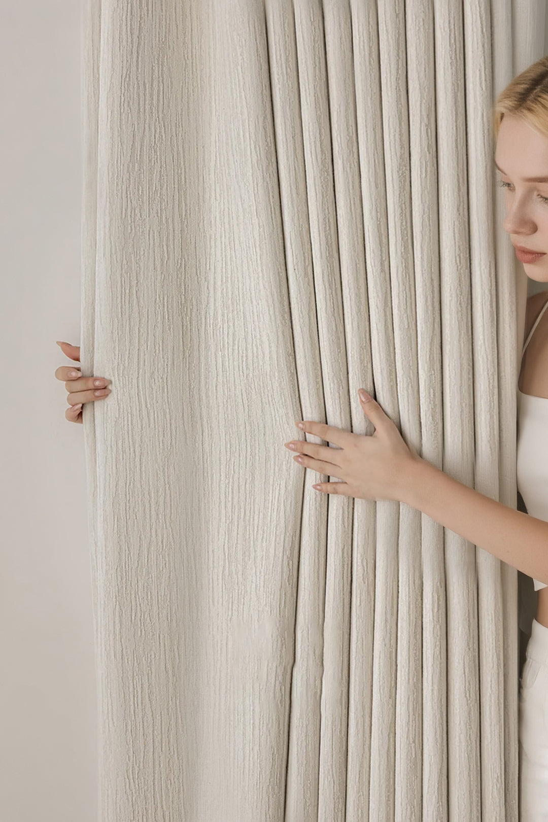 Nature's Embrace Chenille Curtains - Organic Tree Pattern Window Drapes for Cozy Living