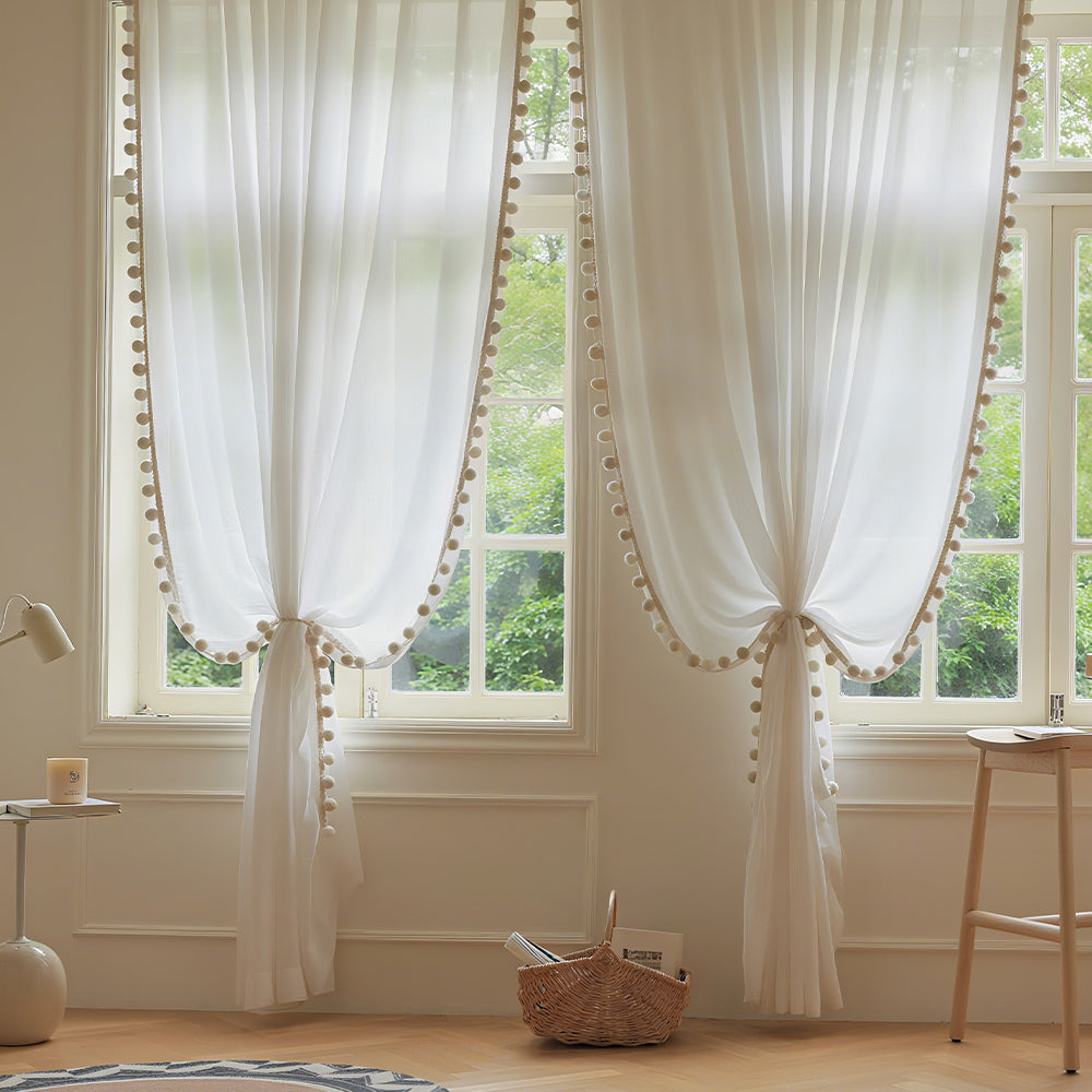 Snowball Curtain Lace - Three Colors