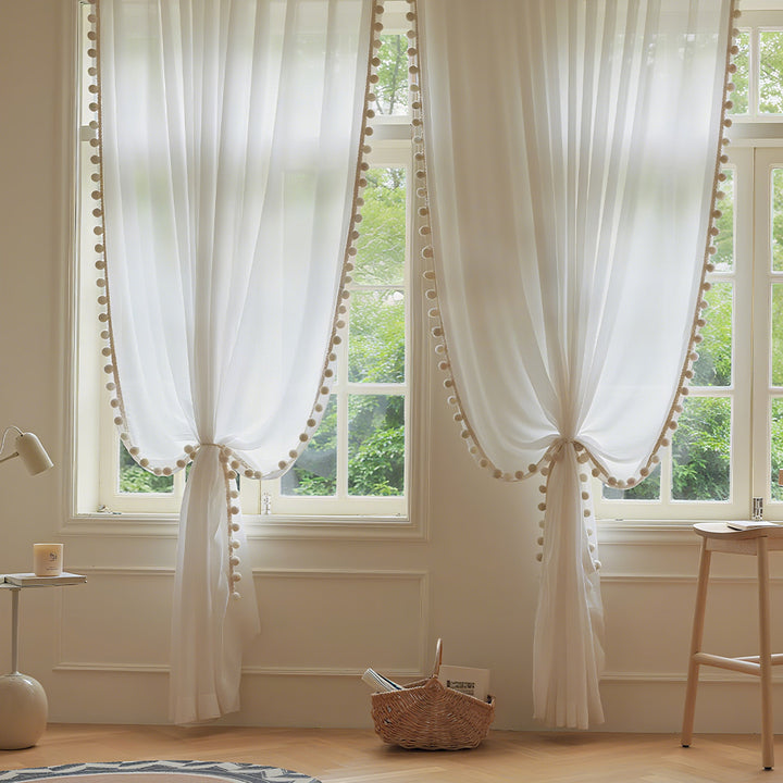 Snowball Curtain Lace - Three Colors