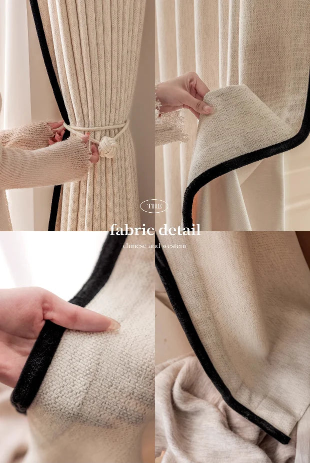 American medieval style—Half Summer Series yarn-dyed chenille curtains