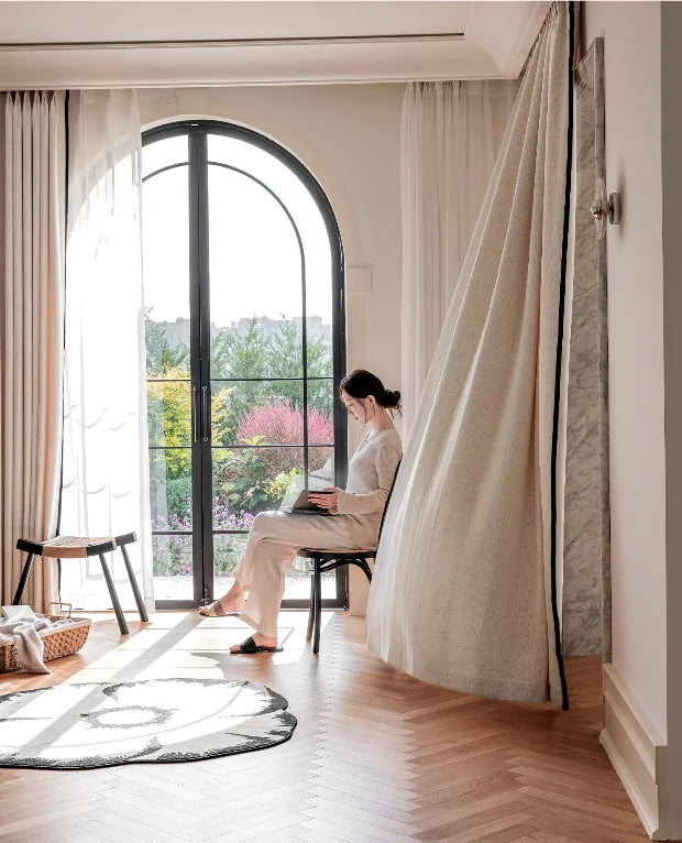 American medieval style—Half Summer Series yarn-dyed chenille curtains