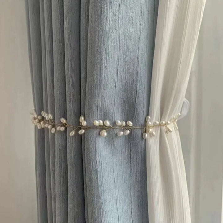 Superior Sense Bark Pressed Wrinkle, Super Soft Chenille Curtains