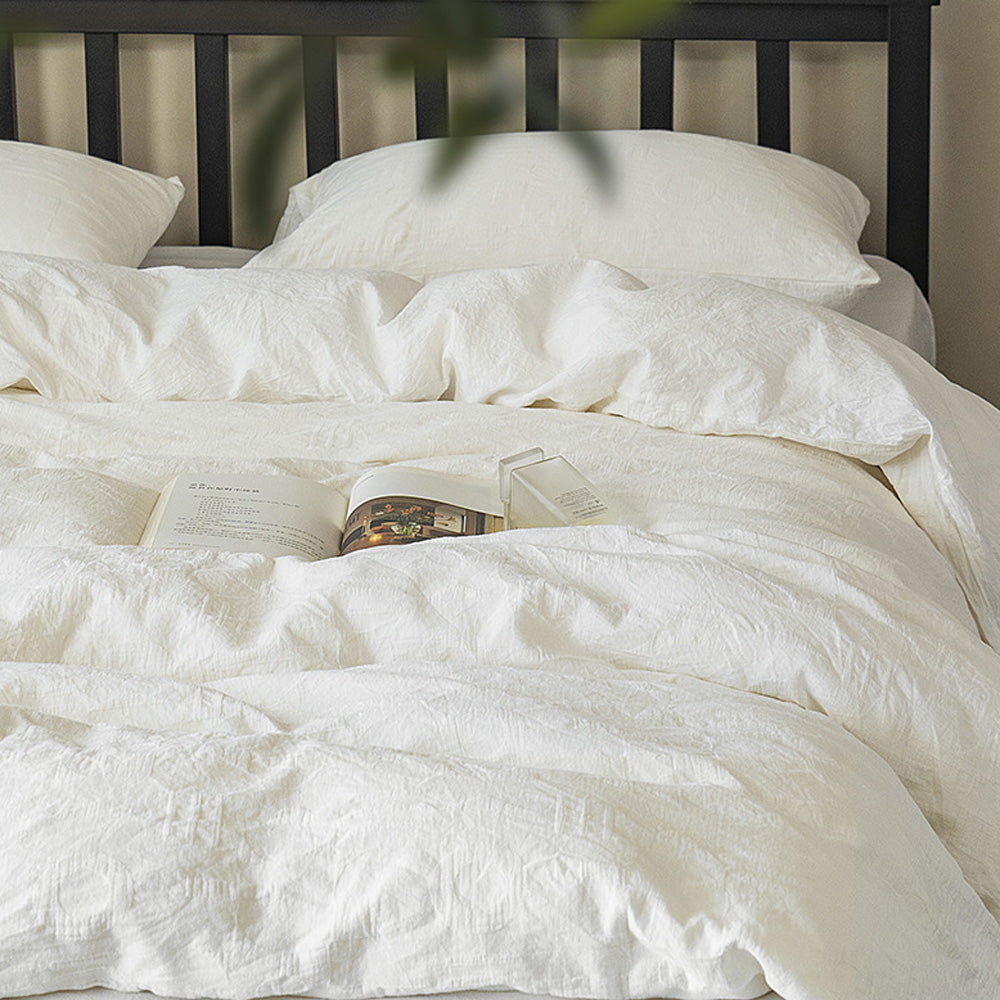 Luxury Organic Cloud-Weave Cotton Bed Set for Sensitive Skin，BareSkin-Friendly