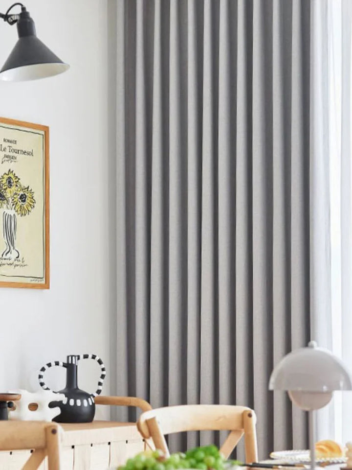 Modern Minimalist Suit Material Double-sided Cotton Dnd linen Curtains