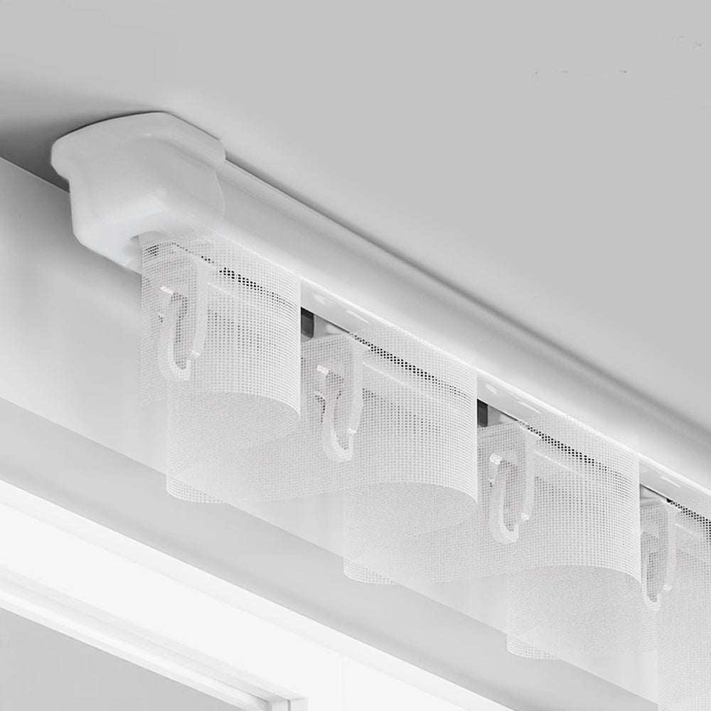 Snake-Shaped Telescopic Curtain Track – Slim, Flexible & Reusable