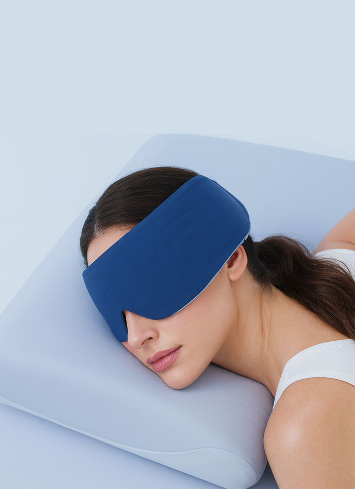 Anti-Dustmite Sleep Mask - Breathable & Machine Washable, Hypoallergenic 3D Contoured Eye Cover for Side/Back Sleepers (Single Pack)