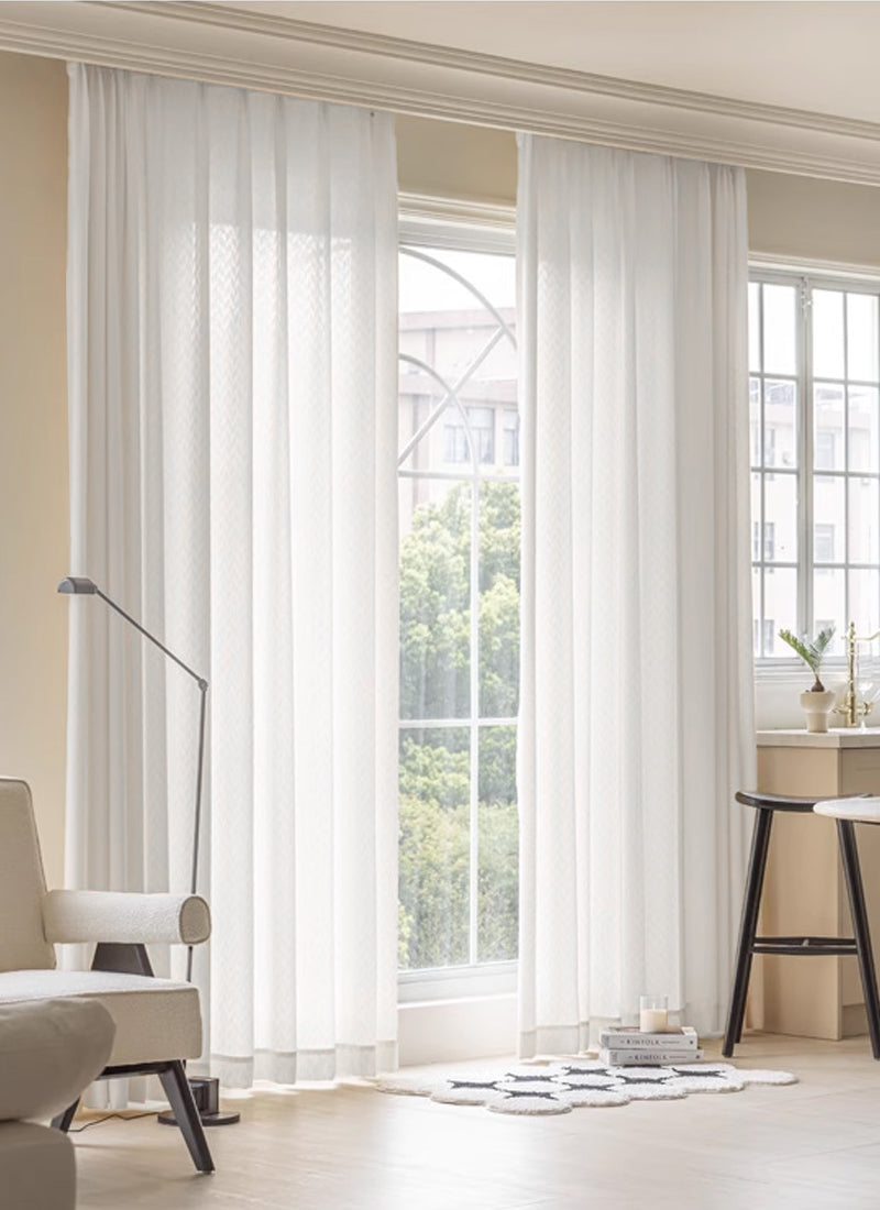 ‌Luxury  Jacquard Curtain with Privacy Weave
