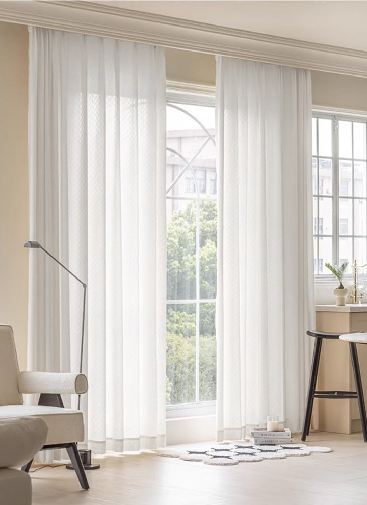 ‌Luxury  Jacquard Curtain with Privacy Weave