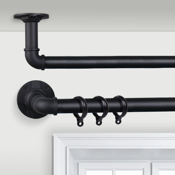 American Style Roman Curtain Rod, Waterproof, Telescopic, Heavy-Duty for Home Use