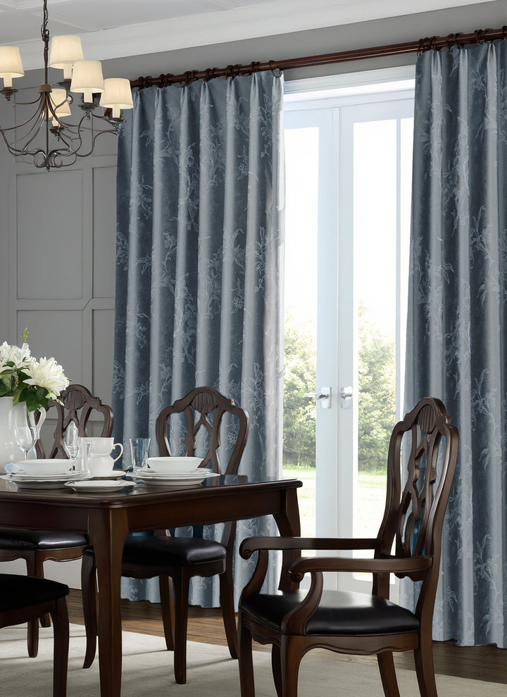 Luxury Jacquard Weave Elegance Window Drapes
