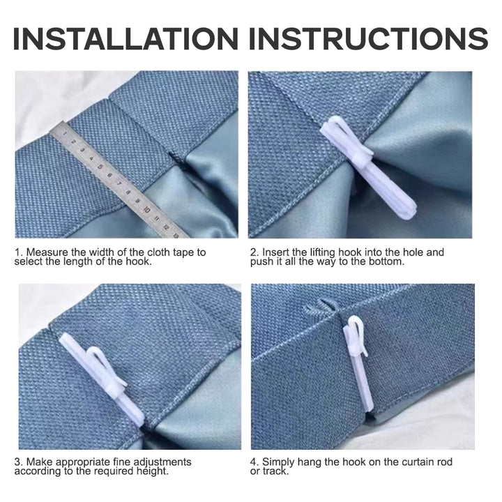Adjustable Plastic Single Hook Curtain Accessories-8cm