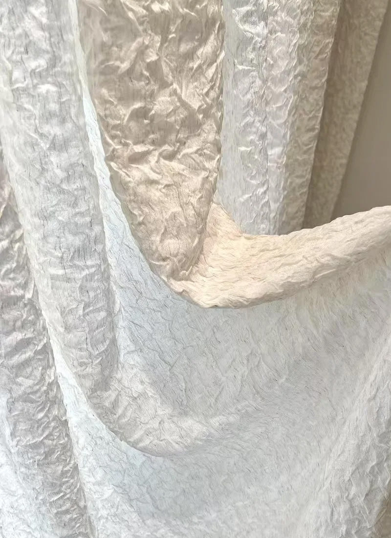 ‌Elegant Pleated Sheer Curtains