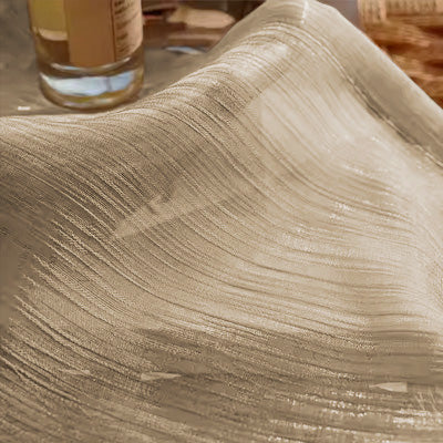 Khaki Flowing｜Sheer curtain fabric sample